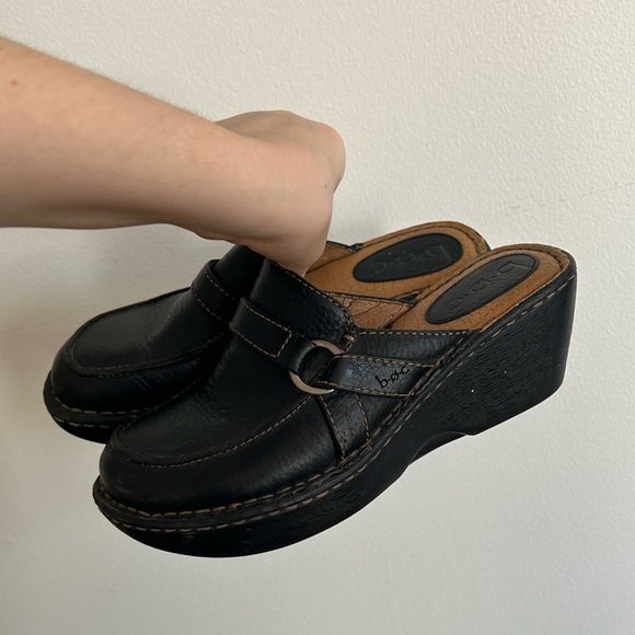 Leather rustic vintage clogs - Picture 2 of 16